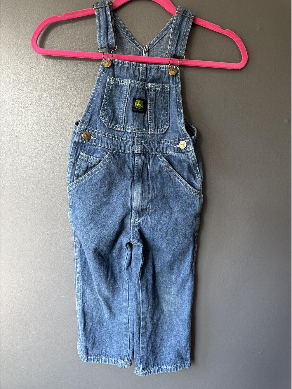 John Deere Blue Denim Bib Overalls Kid’s size 5